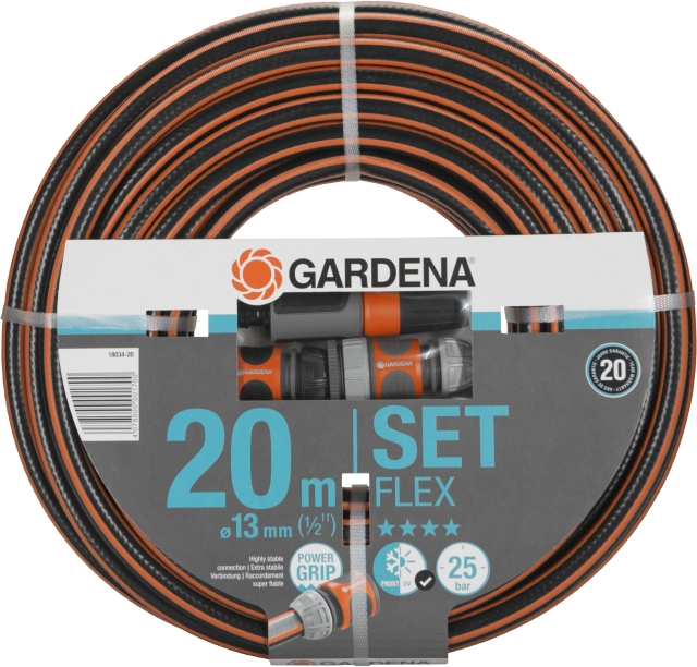 GARDENA Flex Garden Hose Set, 20 m