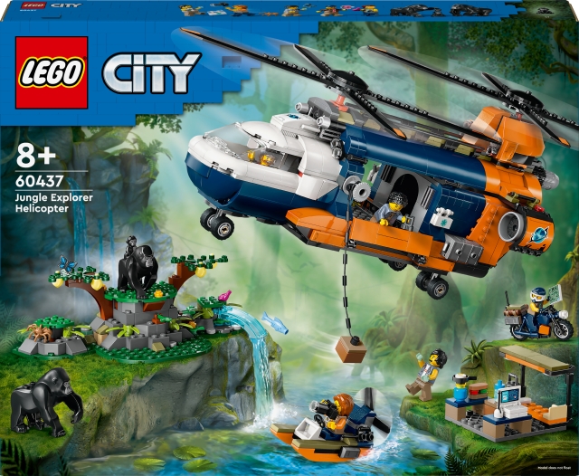 LEGO City Exploration 60437 - Jungle explorer helicopter in camp