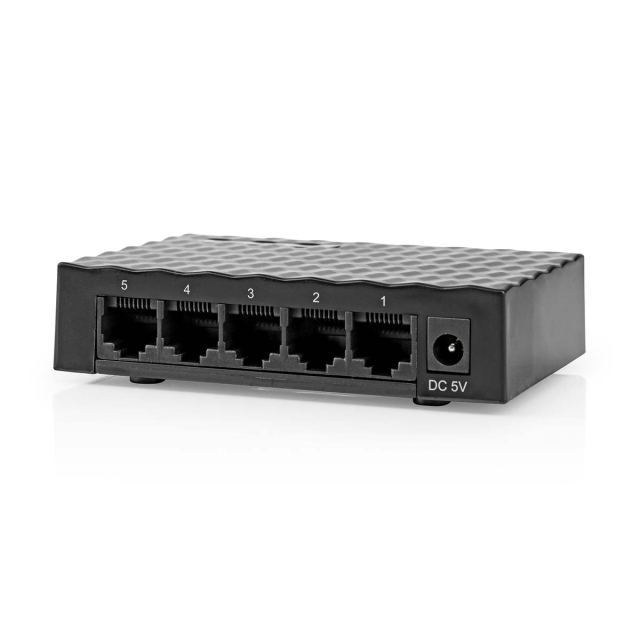 Nedis Network Switch | Wired speed: Gigabit | Number of ethernet ports: 5