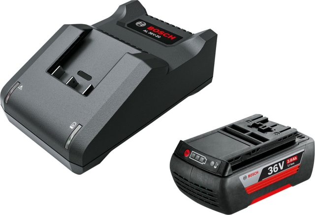 Bosch 36V Li-ion battery charger kit, 2.0 Ah battery and AL 36-20 charger