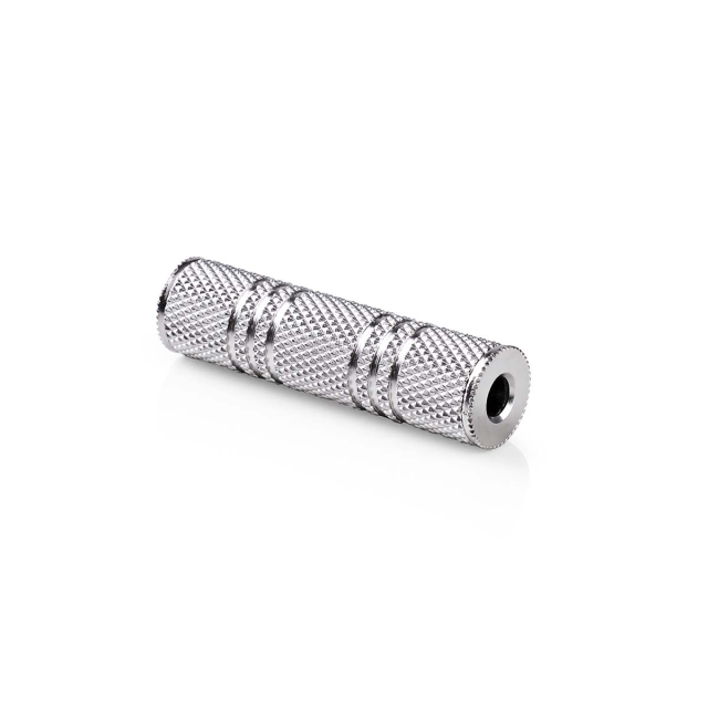 Nedis Stereo Audio Adapter | 3.5 mm Female | 3.5 mm Female | Nickel Plated | Straight | Metal | Silver | 1 pcs | Box