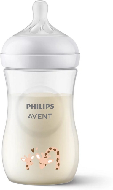 Philips Avent SCY903/66 Natural Response feeding bottle, 260 ml, giraffe