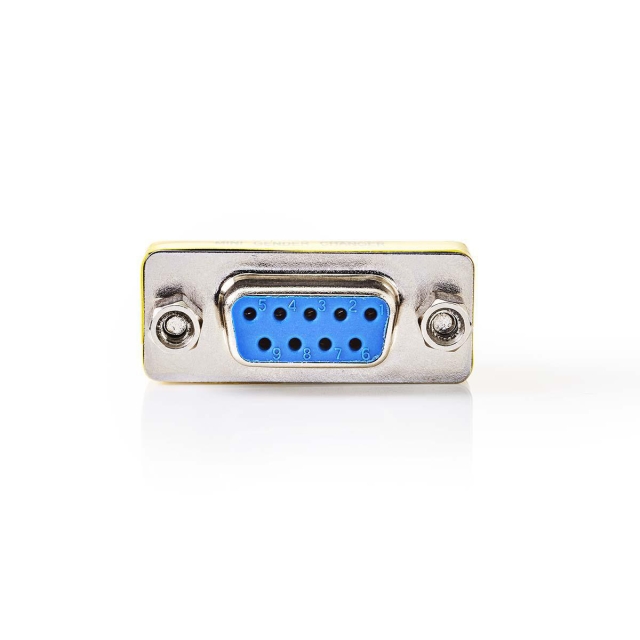 Nedis Serial Adapter | Adapter | D-SUB 9-Pin Female | D-SUB 9-Pin Female | Nickel Plated | Metal | Box