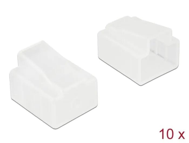 DeLOCK Dust Cover for RJ45 plug 10 pieces transparent