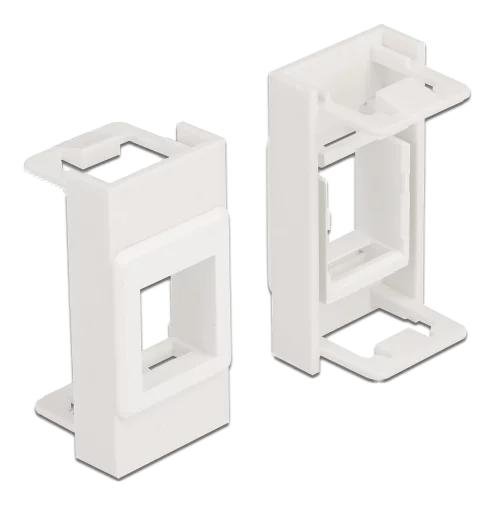 DeLOCK Easy 45 Module Keystone Holder 22.5 x 45 mm, white