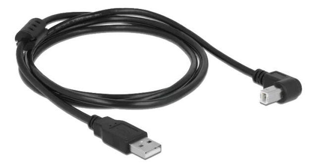 DeLOCK Cable USB 2.0 Type-A male > USB 2.0 Type-B male angled 1.5 m