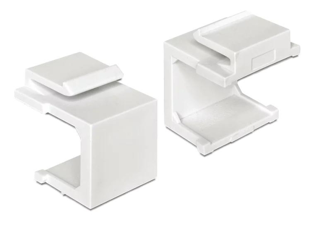 DeLOCK Keystone cover white 4 pieces