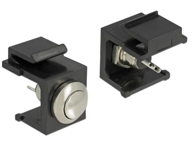 DeLOCK Keystone Push-button black