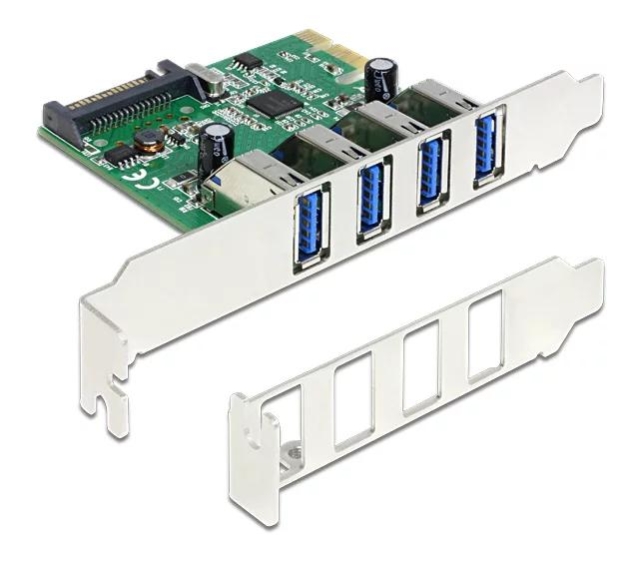 DeLOCK PCI Express Card > 4 x USB 3.0, USB adapter, PCIe 2.0