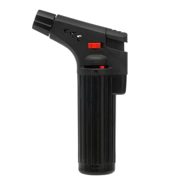 Mustang Gas Lighter Jet Flame Black