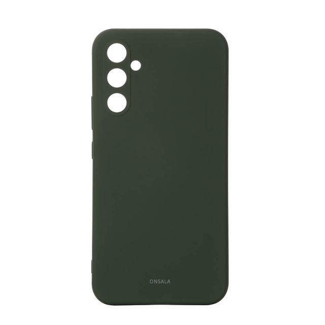 Onsala Phone Case with Silicone Feel Olive Green - Samsung A35 5G