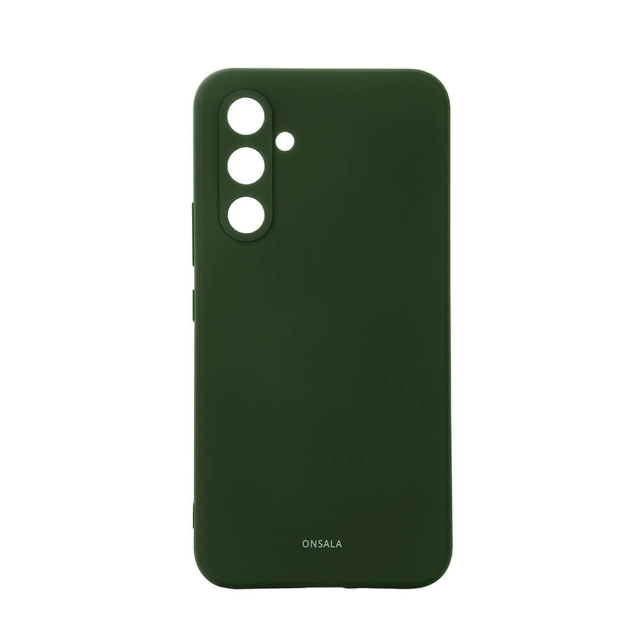 Onsala Phone Case with Silicone Feel Olive Green - Samsung A55 5G