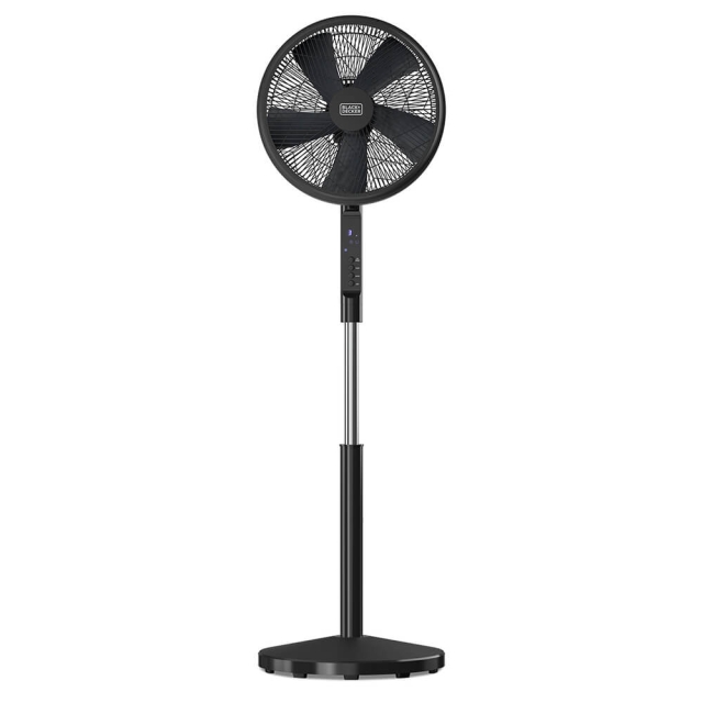BLACK+DECKER Pedestal Fan 5 Blades Black 50W
