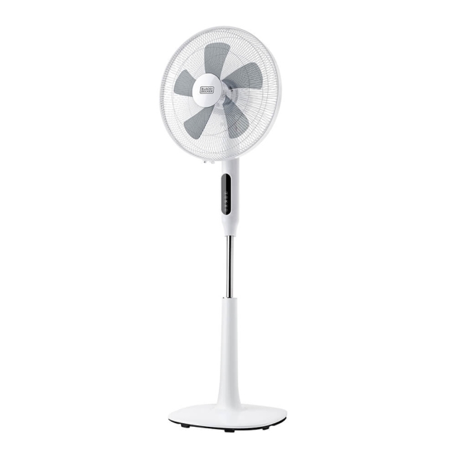 BLACK+DECKER Pedestal Fan 5 Blades White