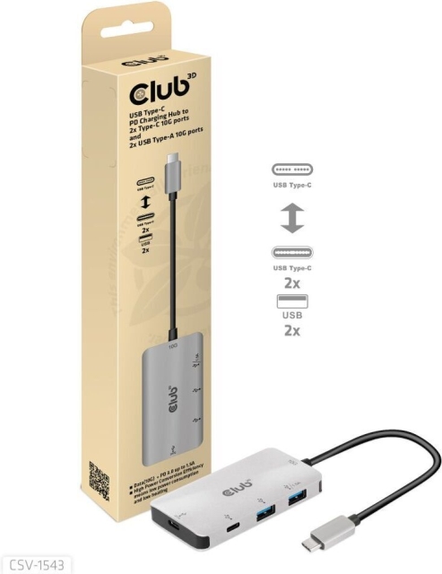 Club 3D Type-C PD Charging Hub - hub