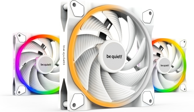 Be Quiet! Light Wings PWM high-speed fan pack, 140 mm, 3-pack, white