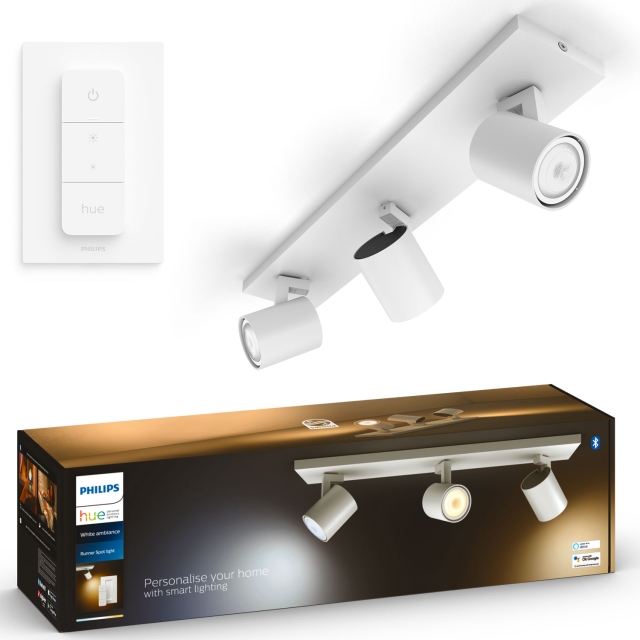 Philips Hue Runner White Ambiance 3 spot 1200 lm Vit