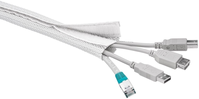 Goobay cable sock, 1,8 m, white
