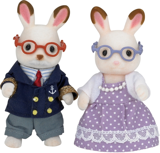 Sylvanian Families Grandparents of chocolate bunnies