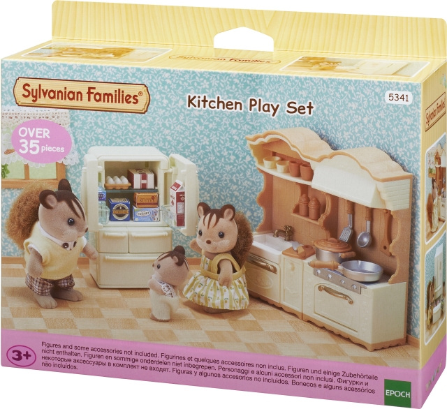 Sylvanian Families Farmhouse kitchen with fridge