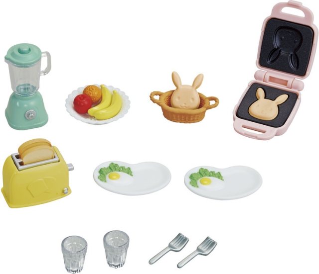 Sylvanian Families Breakfast set with toaster