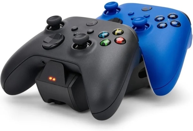 PowerA Duo Charging Station Charging Dock and Battery Pack, black, Xbox
