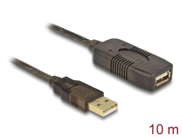 DeLOCK Cable USB 2.0 Extension, active 10 m