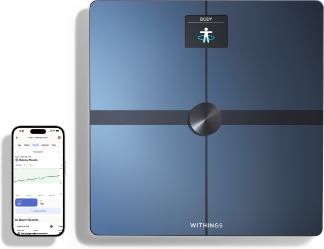 Withings Body Smart Black body composition scale with wifi connection