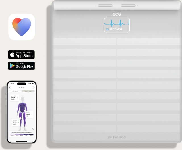 Withings Body Scan smart scales, white