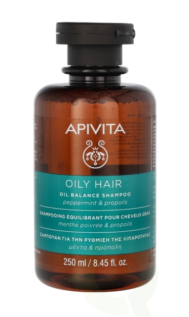 Apivita Oil Balance Shampoo 250 ml Peppermint & Propolis