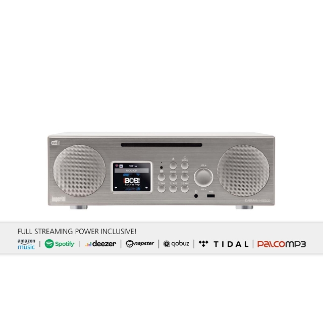 imperial DABMAN i450 CD Multifunctional Stereo Radio DAB+ / FM / Internet / Bluetooth White-Silver