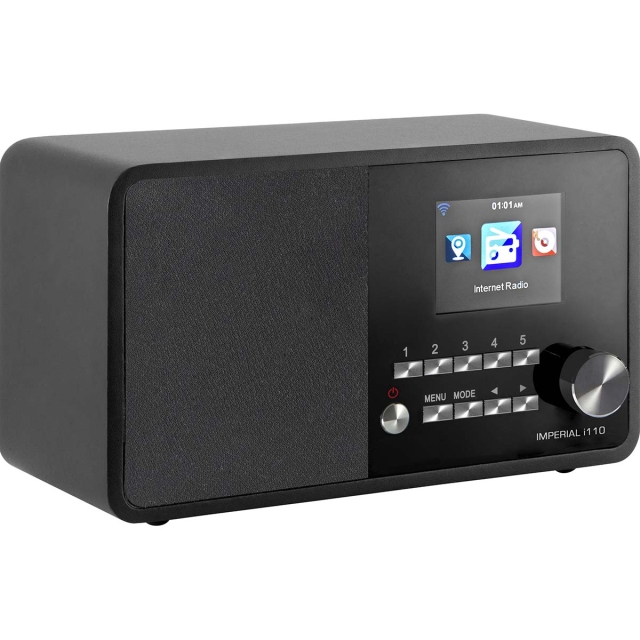 imperial i110 Wi-Fi Internet Radio with Media Player Function Black
