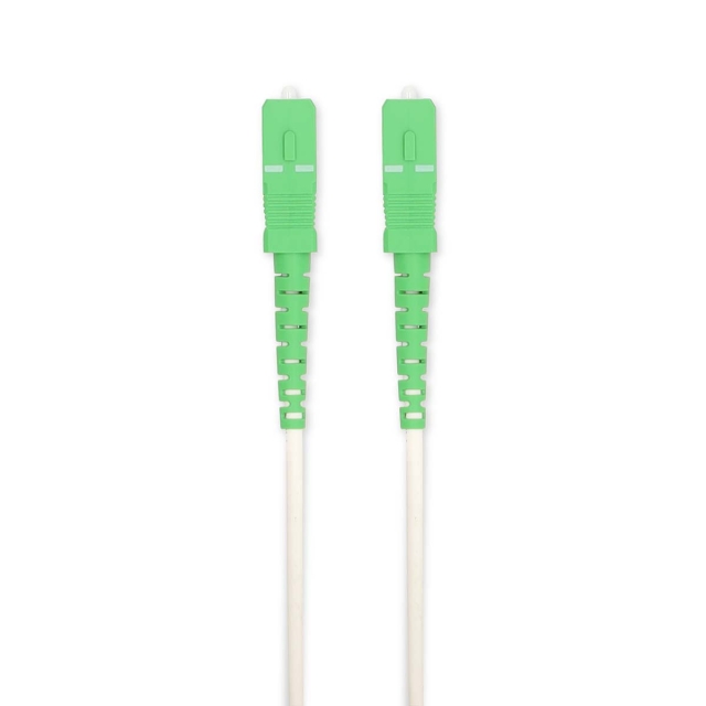 Nedis Glass Fiber Patch Cable | SMF (Single Mode Phase) | SC/APC | SC/APC | 100 Gbps | 6.00 m | White | Gift Box with Euro Lock