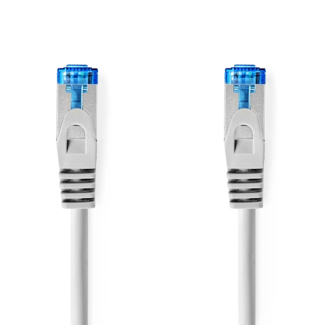 Nedis CAT6a Cable | S/FTP | RJ45 Male | RJ45 Male | 5.00 m | Round | LSZH | Grey | Label