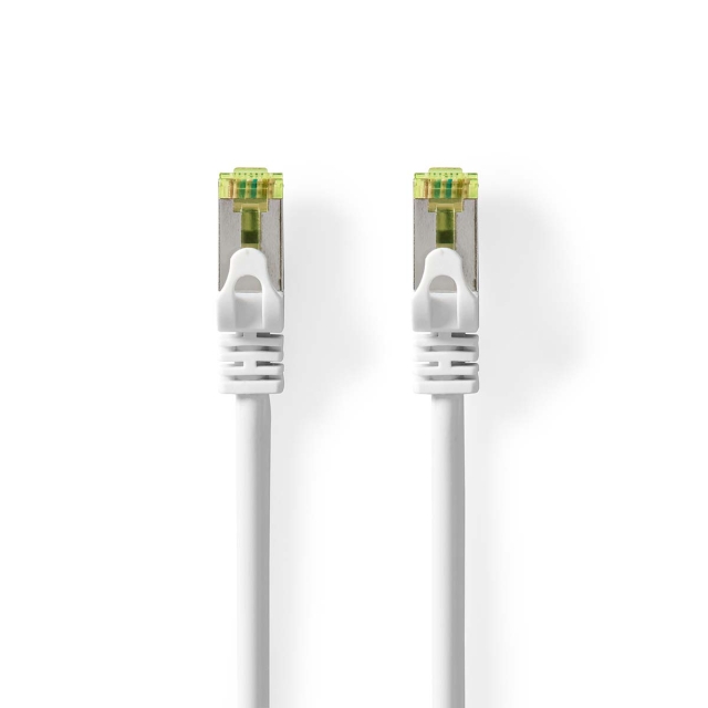 Nedis CAT7 Cable | S/FTP | RJ45 Male | RJ45 Male | 10.0 m | Round | LSZH | White | Label
