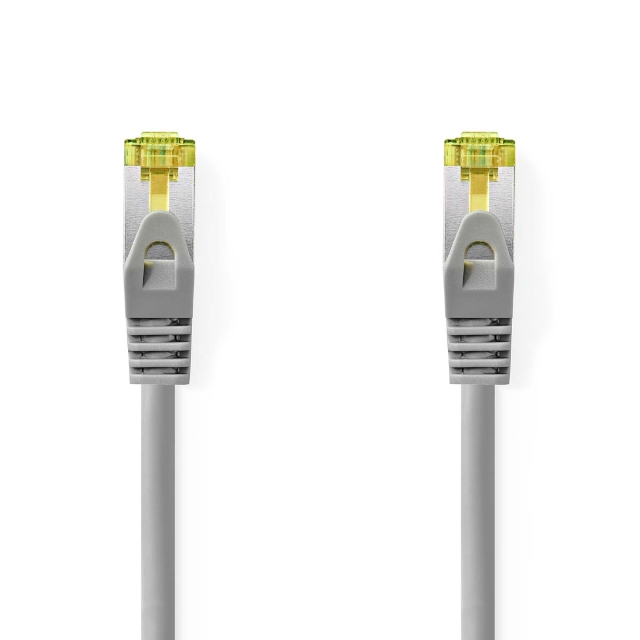 Nedis Cat 8.1 Cable | S/FTP | RJ45 Male | RJ45 Male | 0.25 m | Round | LSZH | Grey | Label