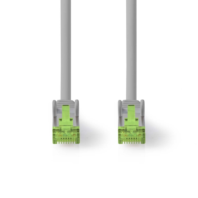 Nedis Cat 8.1 Cable | S/FTP | RJ45 Male | RJ45 Male | 15.0 m | Round | LSZH | Grey | Label
