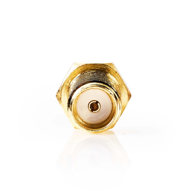 Nedis SMA Adapter | SMA Female | TS9 | Gold Plated | 50 Ohm | Straight | Copper | Gold | 2 pcs | Box