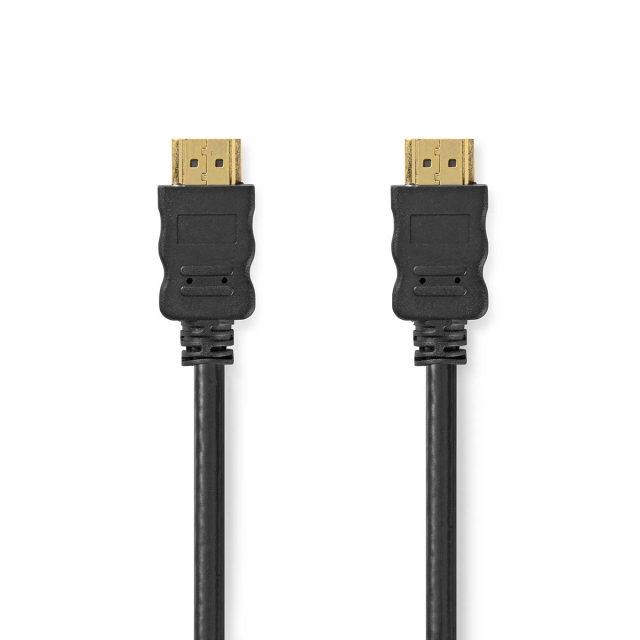 Nedis High Speed HDMI™ Cable with Ethernet | HDMI™ Connector | HDMI™ Connector | 4K@60Hz | ARC | 18 Gbps | 0.50 m | Round | PVC | Black | Label