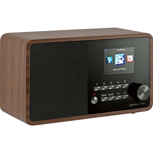 imperial i110 (V2) Wi-Fi Internet Radio with Media Player function and Bluetooth® - Wood Look