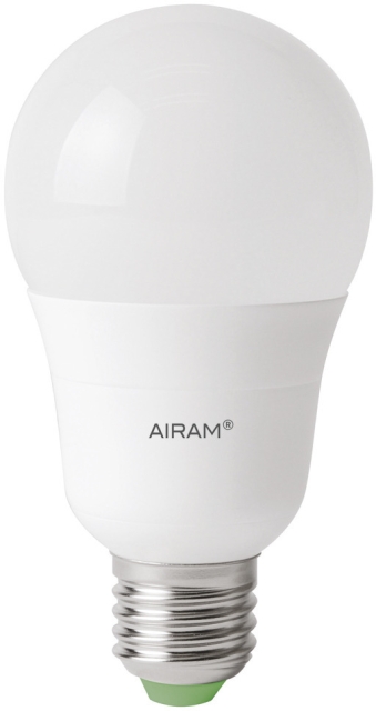 Airam LED frosted bulb, E27, 4000K, 810 lm, opal