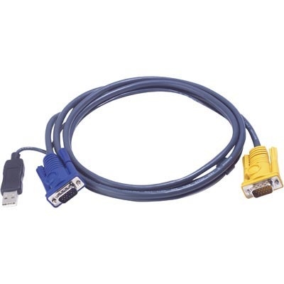 ATEN KVM cable, SPHD15 male > HD15 male & USB A-type male, 5m