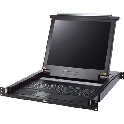 ATEN 19" KVM console and 17" LCD monitor, 1U