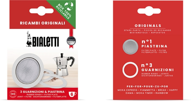 Bialetti spare parts set, Moka Express 6 cups