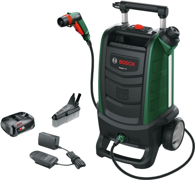 Bosch Fontus 18V Gen2 battery cleaner, with 2.5 Ah battery