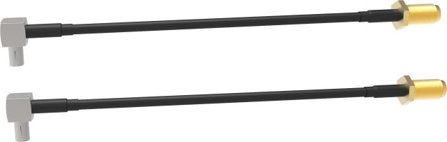 Bluecloud SMA female - TS9 adapter cable, 2-pack