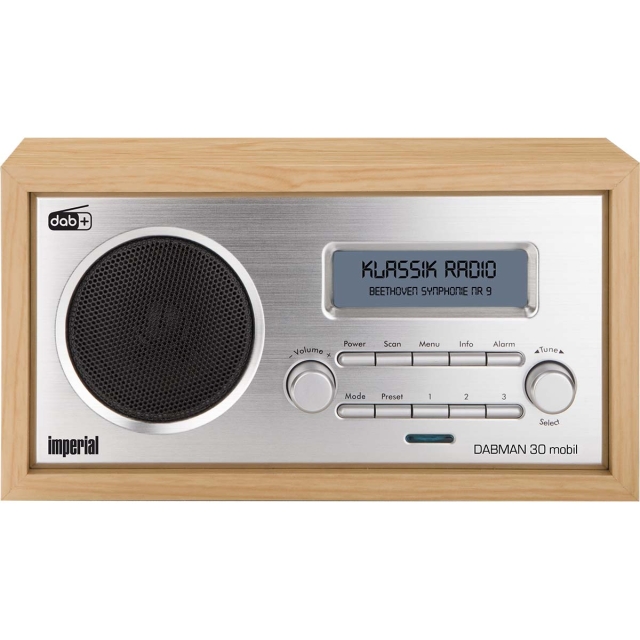 imperial DABMAN 30 Mobile DAB+ / FM radio Wood