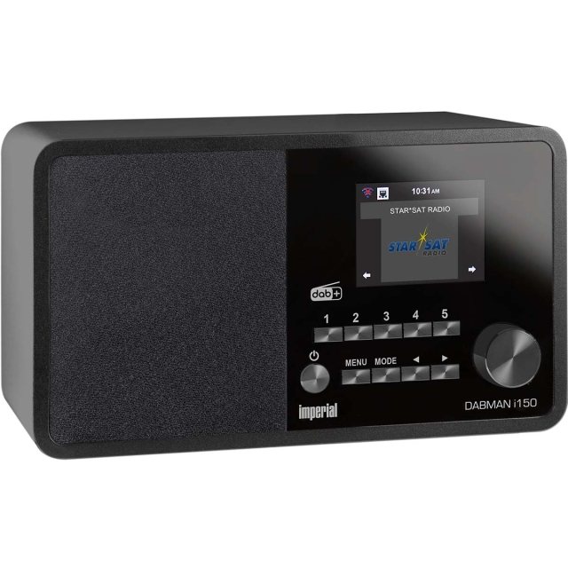 imperial DABMAN i150 Compact Hybrid Radio for Internet / DAB+ / FM Black