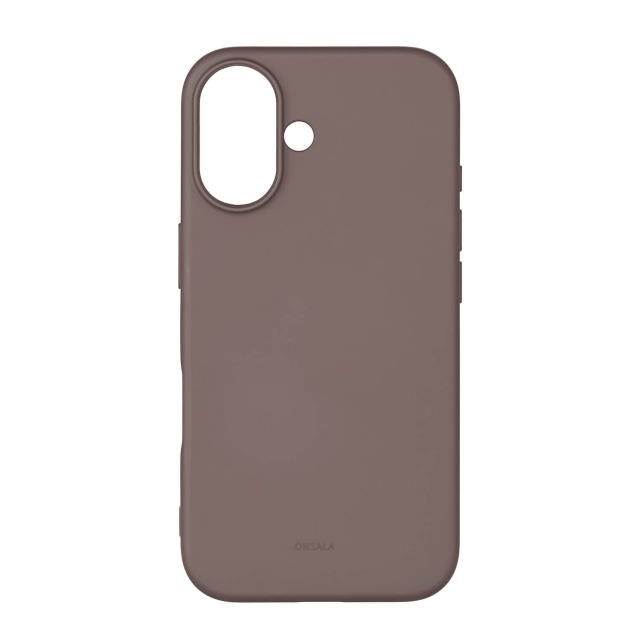 Onsala Phone Case with Silicone Feel Chocolate - iPhone 16