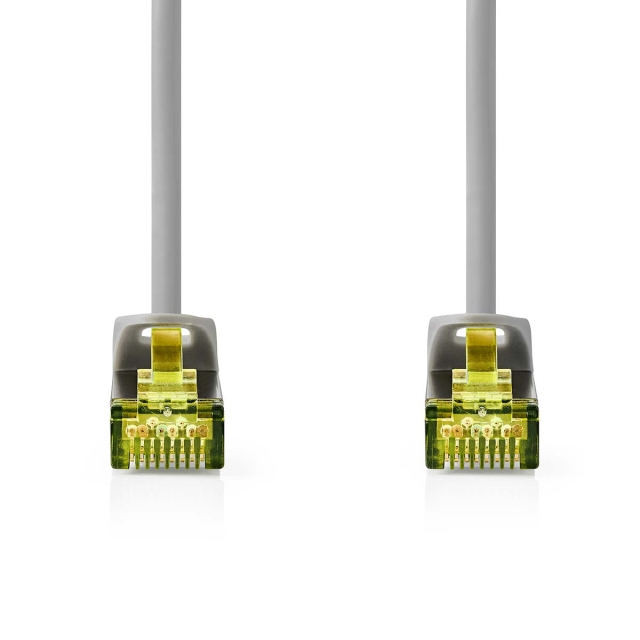 Nedis CAT7 Cable | S/FTP | RJ45 Male | RJ45 Male | 0.25 m | Round | LSZH | Grey | Label